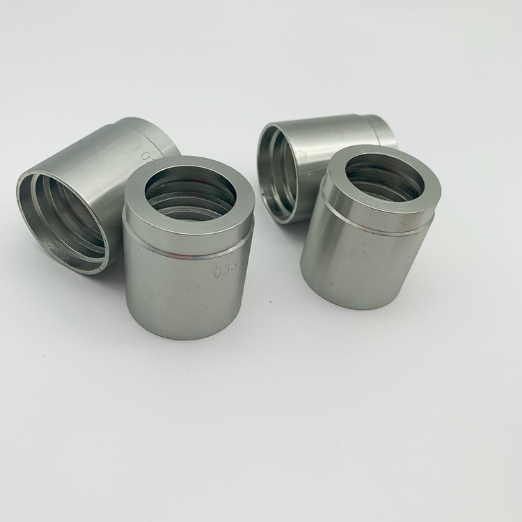 厂家供应碳钢扣压胶管液压皮套筒伊顿标准多种规格