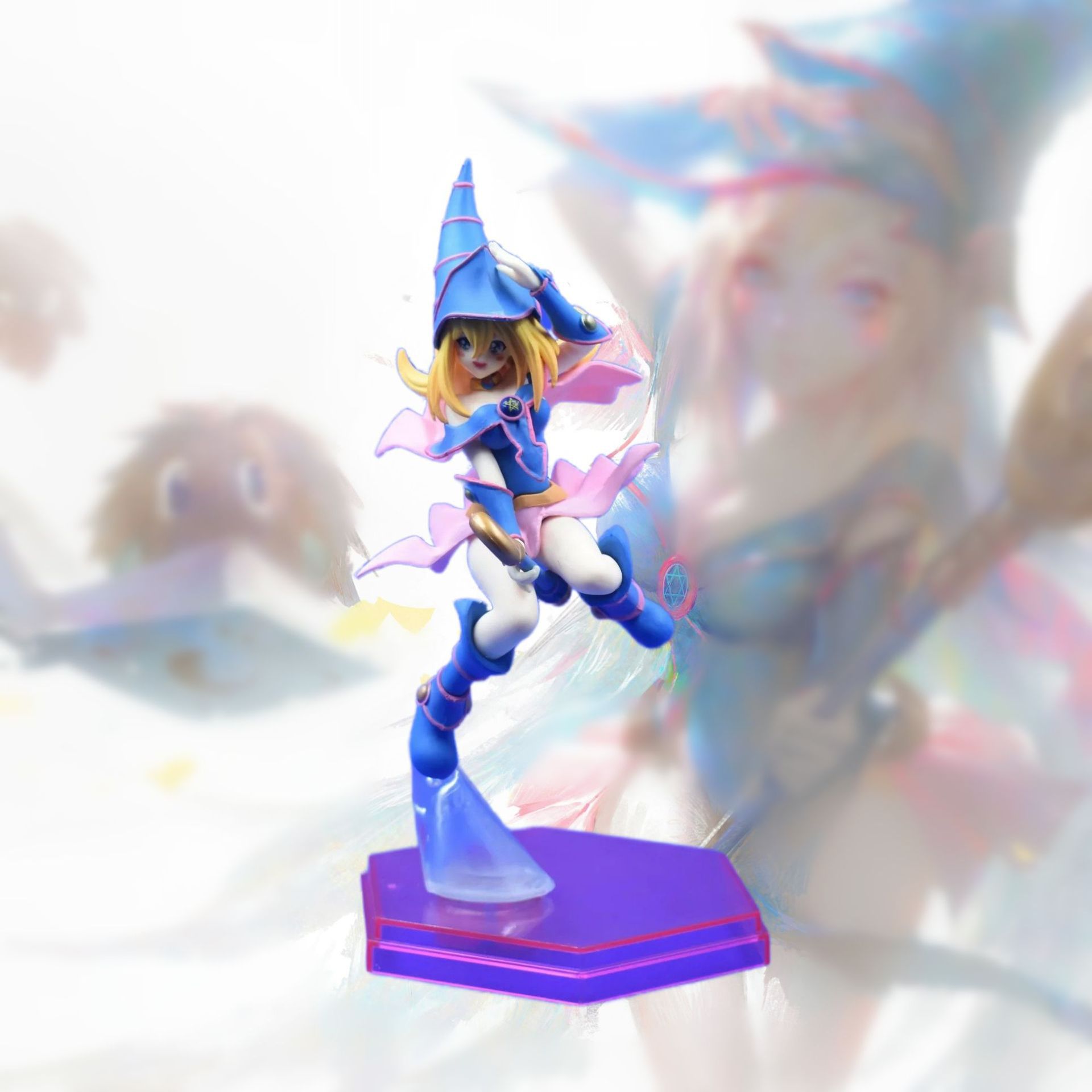 游戏王手办 美少女 黑魔导女孩 玛娜 模型 公仔 摆件 盒装-阿里巴巴