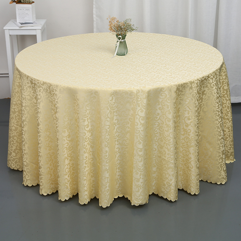 Hotel Tablecloth Fabric Restaurant Tablecloth Restaurant Table Cloth European Large round Table Tablecloth round Household round Tablecloth