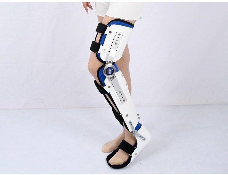 可调膝踝足固定支具外骨骼矫形固定器康复器膝关节下肢行走支架