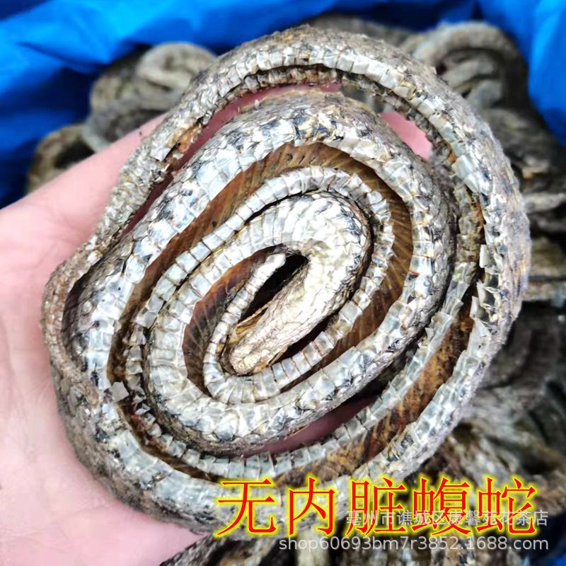 中药材无内脏蝮蛇干土公蛇七寸土骨蛇蝮复蛇整条带蛇头泡酒有大货