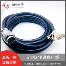 TE端子定制4P设备电缆客户端设备的定制线束WY28 24P插头组件类型