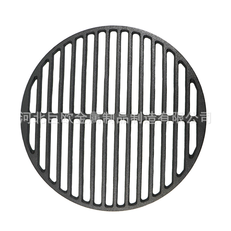 铸铁烤网圆形烧烤网铸铁篦子小尺寸35cm 铸铁bbq烧烤篦子烤网烤架
