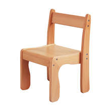批发蓝精灵榉木儿童靠背椅幼儿园小椅子可叠落幼教椅宝宝小凳子