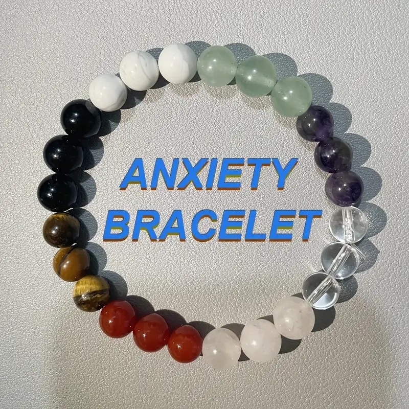 天然石手链女高级感亚马逊热卖虎眼石白松石手工手串夏季新款时尚