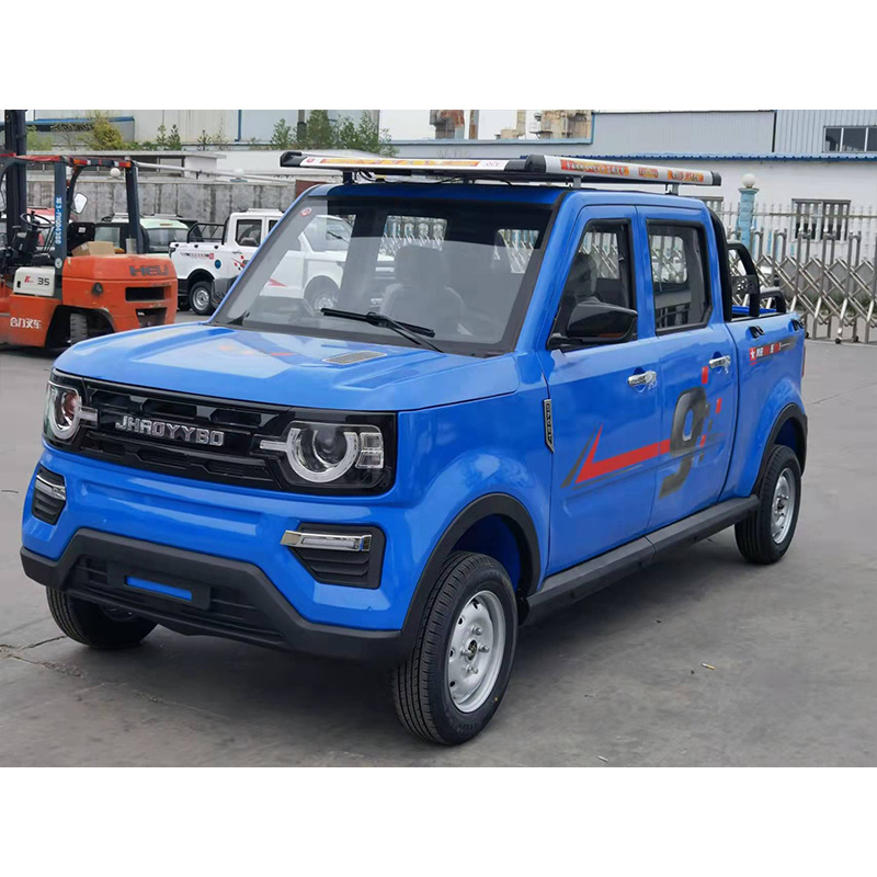 山区大功率双排皮卡车 油电两用带斗货车 短途家用电动四轮车