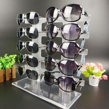 塑料眼镜展示架卓潮 双排10付墨镜太阳镜眼镜架子/ 陈列展示货架