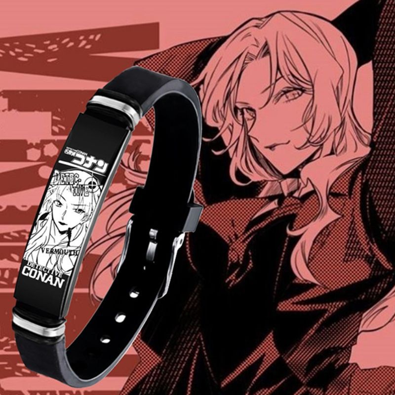 名侦探柯南手环动漫周边怪盗基德工藤新一防水手链手镯生日礼物