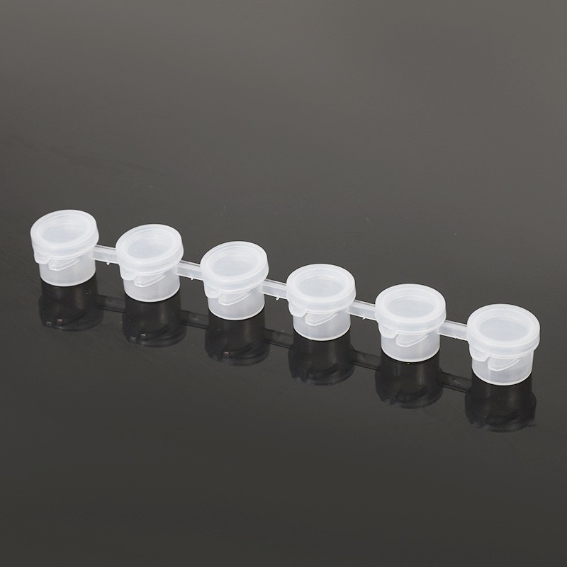 彩绘空盒子分装小盒装6色连体颜料盒3ml丙烯颜料盒5ml圆形带盖