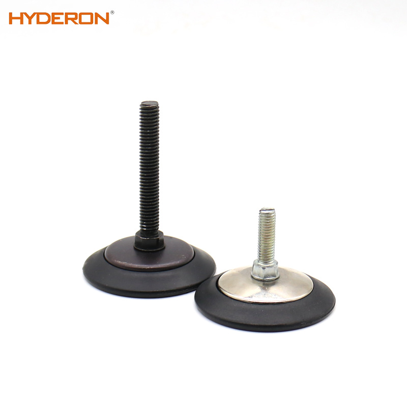 ﹤Factory Direct Sales﹥ Coffee Table Table and Chair Feet Leveling High and Low Foot Riveting Adjustable Foot Black Nylon Bottom Adjustable Foot