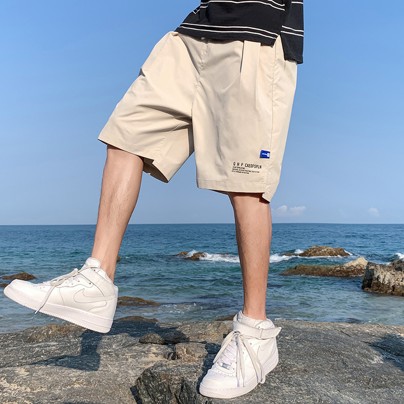 Ice Silk Shorts Men's Summer Thin Outer Wear Quick-Drying Casual Pants Men's Five-Point Trendy Beach Basketball Sports Pants