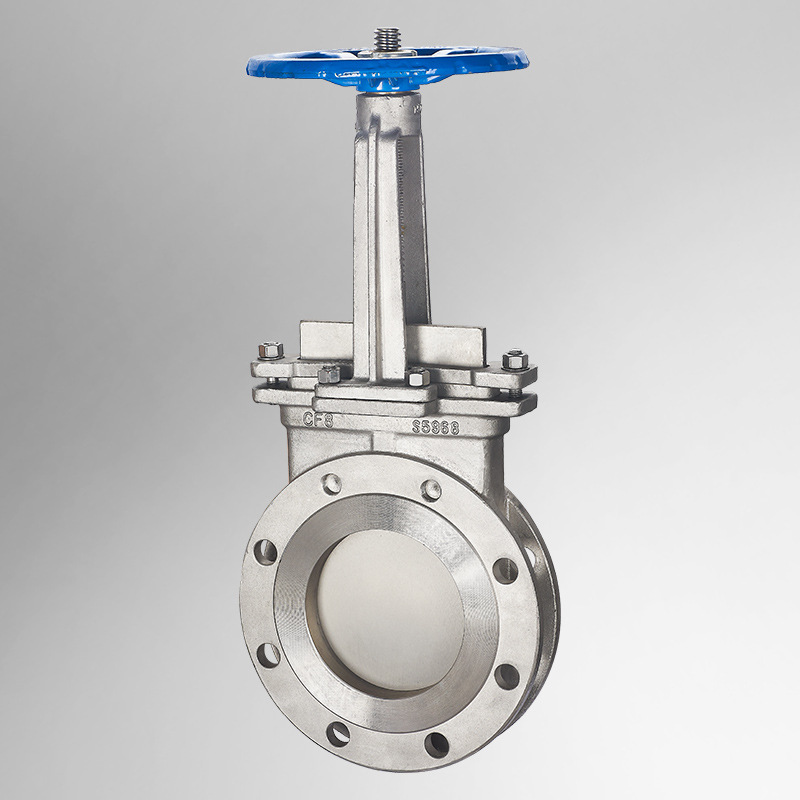 手动不锈钢刀闸阀pz73h/x手动刀型浆液渣浆阀排渣污水处理用闸阀