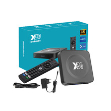 外贸跨境新款X30网络机顶盒安卓12 WiFi6超清电视机顶盒蓝牙5g tv