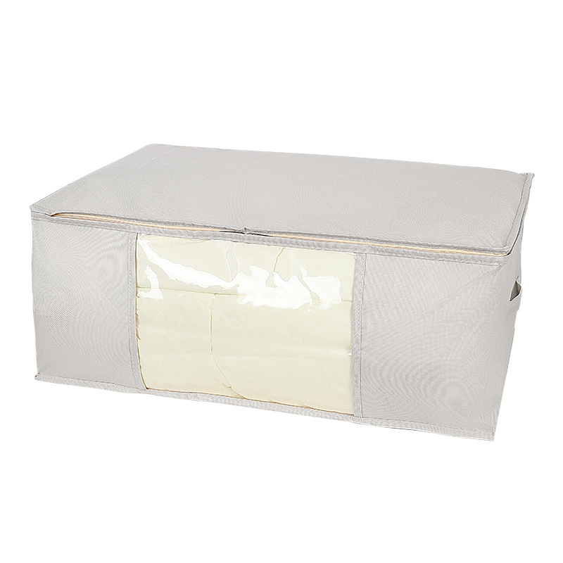 Horizontal Oxford Cloth Quilt Buggy Bag PVC Viewing Window Quilt Storage Bag Clothes Finishing Moving Packing Bag