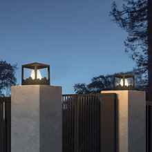 柱头灯户外防水草坪灯创意冰山装饰落地灯新中式别墅庭院景观灯具