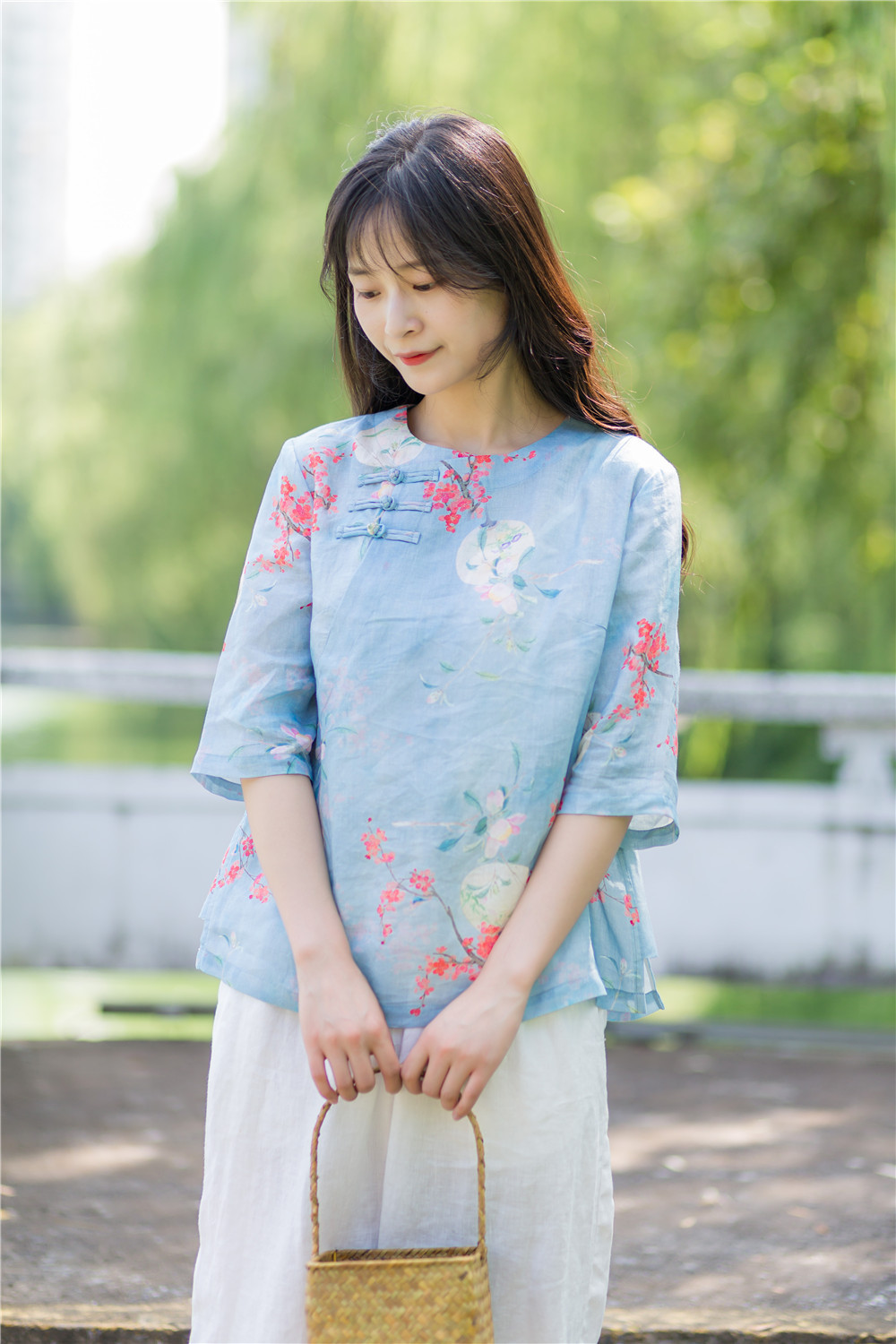 中式女上衣图片