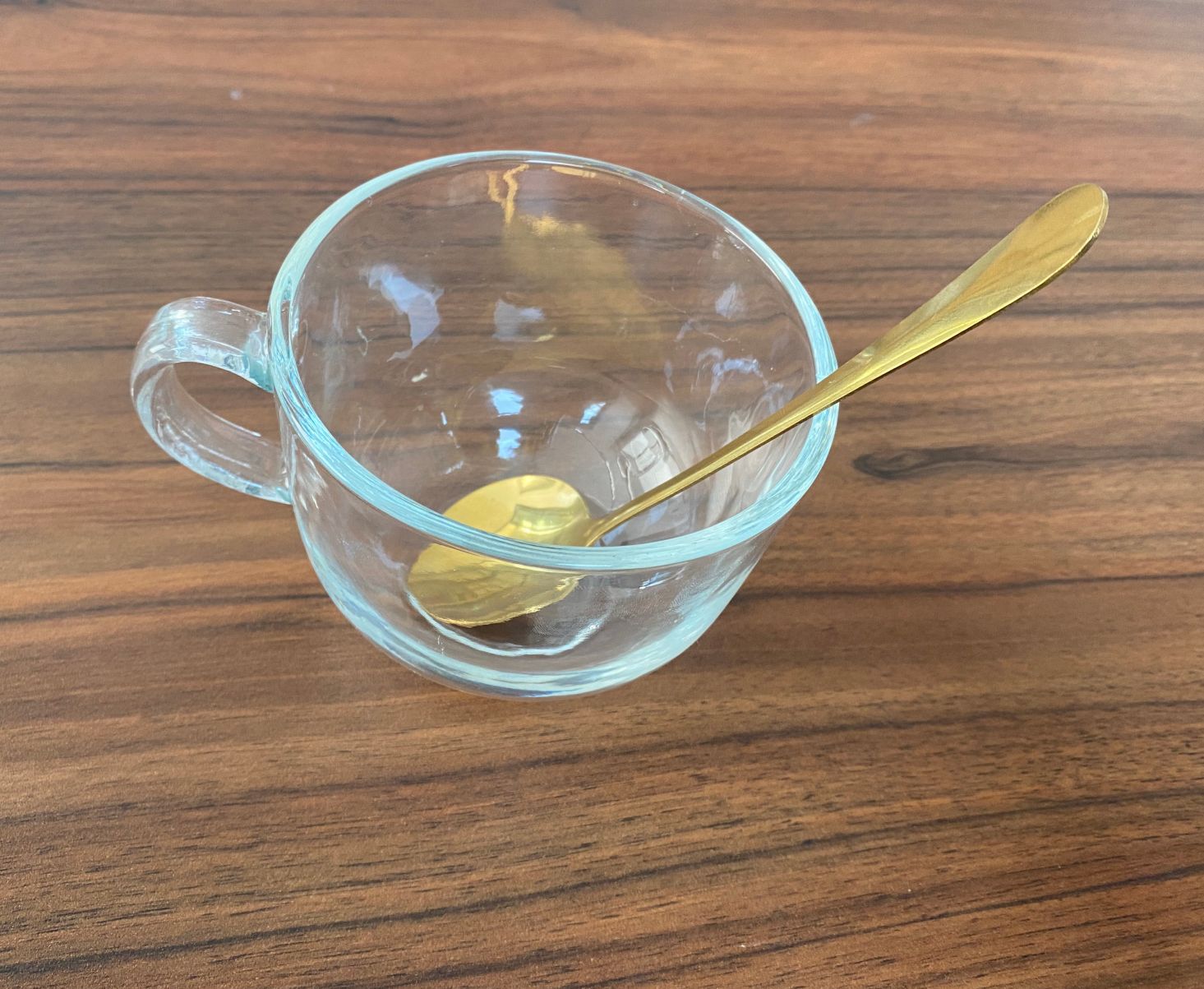 (不单独出售)牛奶杯 勺子茶色玻璃燕麦藕粉羹早餐杯家用耐热