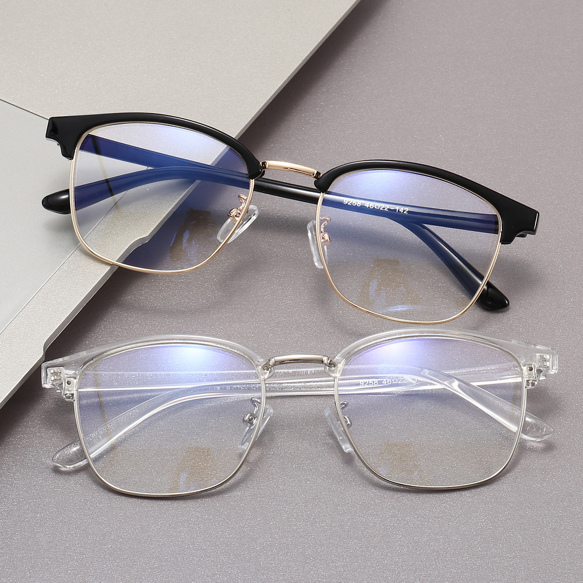 近视半框新款方形眼镜框