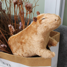 跨境玩偶capybara仿真水豚毛绒玩具网红动物水豚鼠公仔儿童礼物