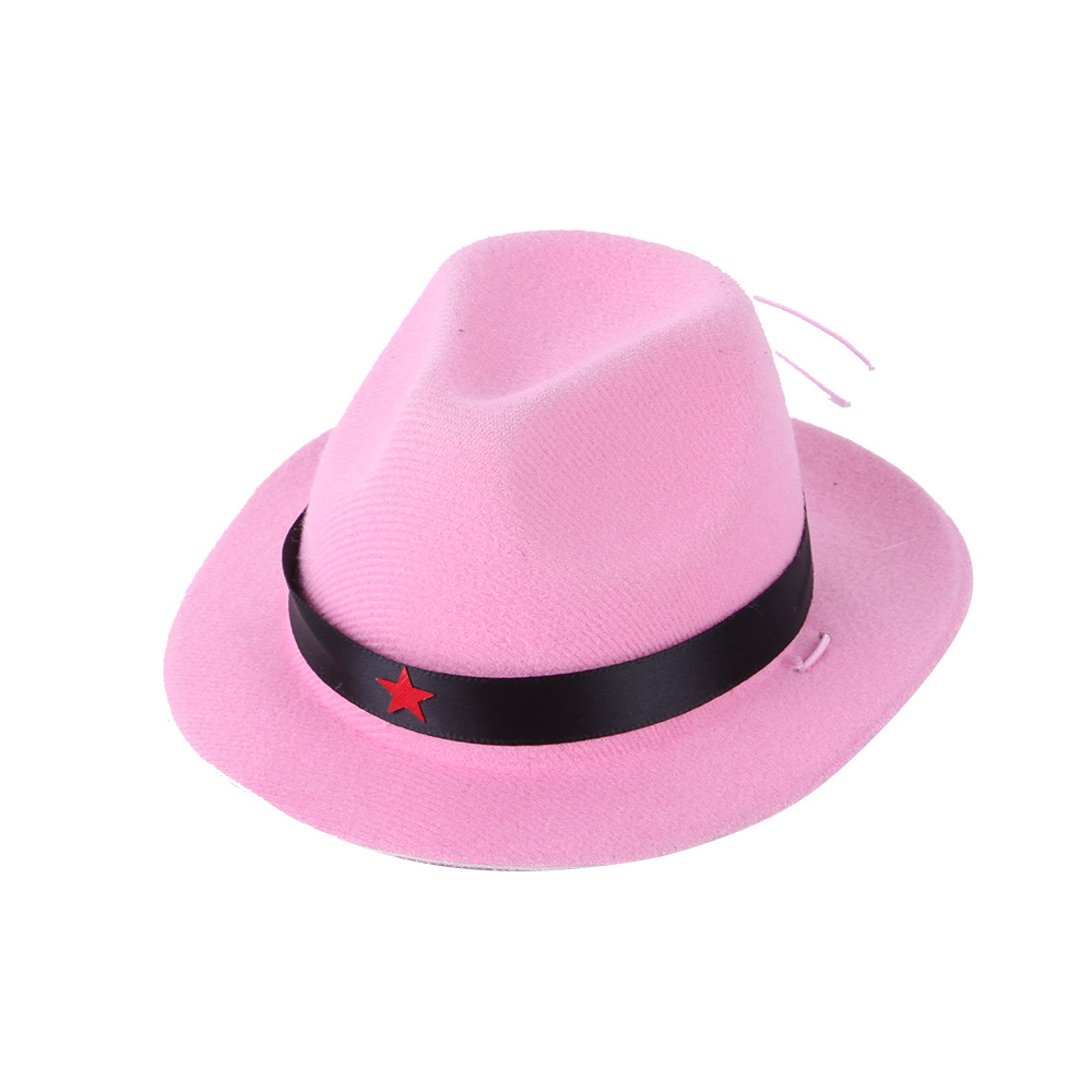 Pet Creative New Cowboy Hat Dog Five-Pointed Star Bavnco Cowboy Hat Headgear Cat Funny Headdress