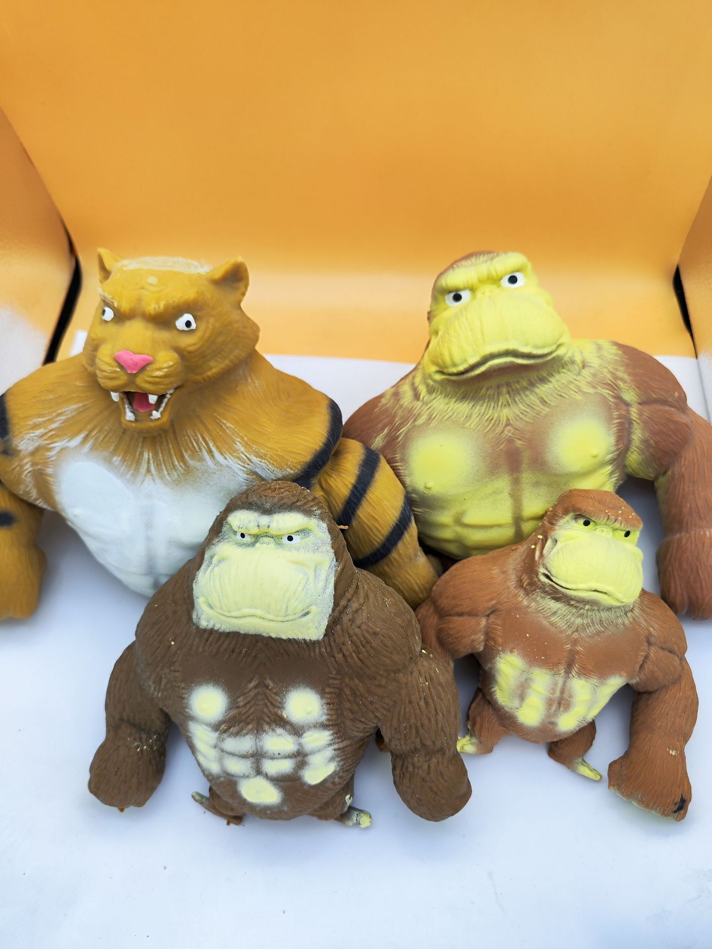 网红解压王总大猩猩玩具软胶捏捏乐慢回弹减压神器李总老虎发泄球