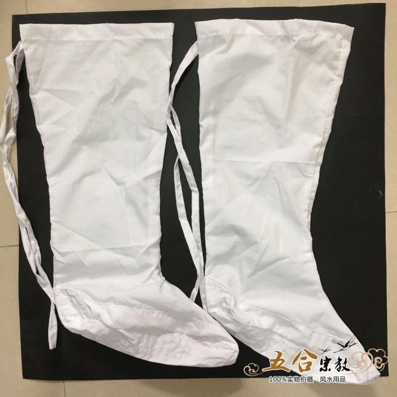 道家云袜古风袜子云袜十方鞋云鞋白色道袜棉布袜子道士长筒袜子