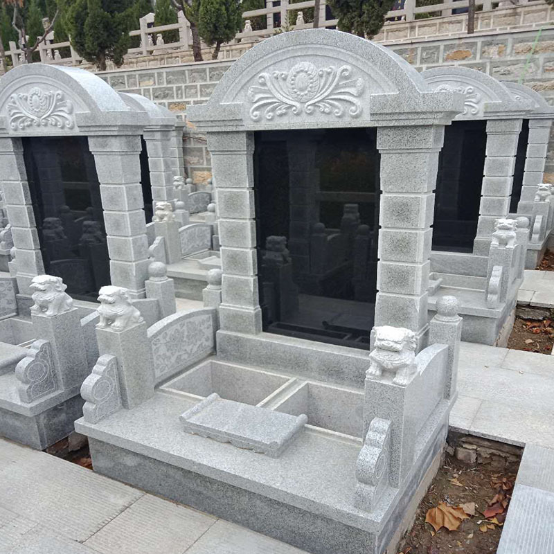 石雕花岗岩陵园墓地石雕墓碑艺术墓碑家族墓碑石头墓碑公墓套碑