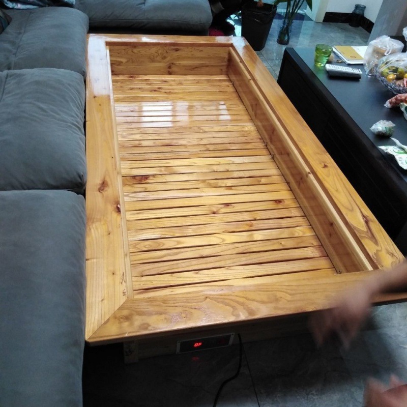 烤火箱实木智能恒温取暖器节能家用火箱电暖脚器炉怀化电火箱批发