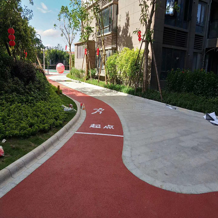 塑胶跑道材料厂家 彩色epdm颗粒球场材料 小区 公园epdm地胶地垫