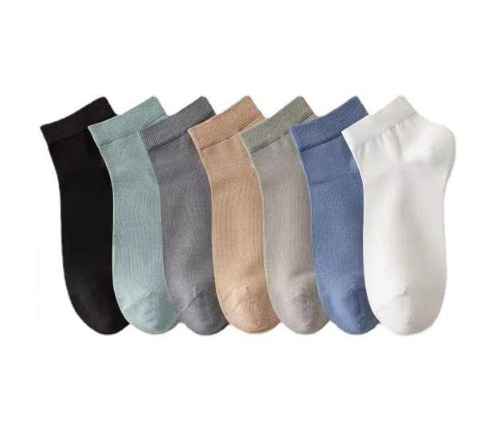 Socks Men's Winter All Cotton Short Socks Casual Low Top Shallow Mouth Socks Sweat-Absorbent Breathable Thick Pure Cotton Men's Socks