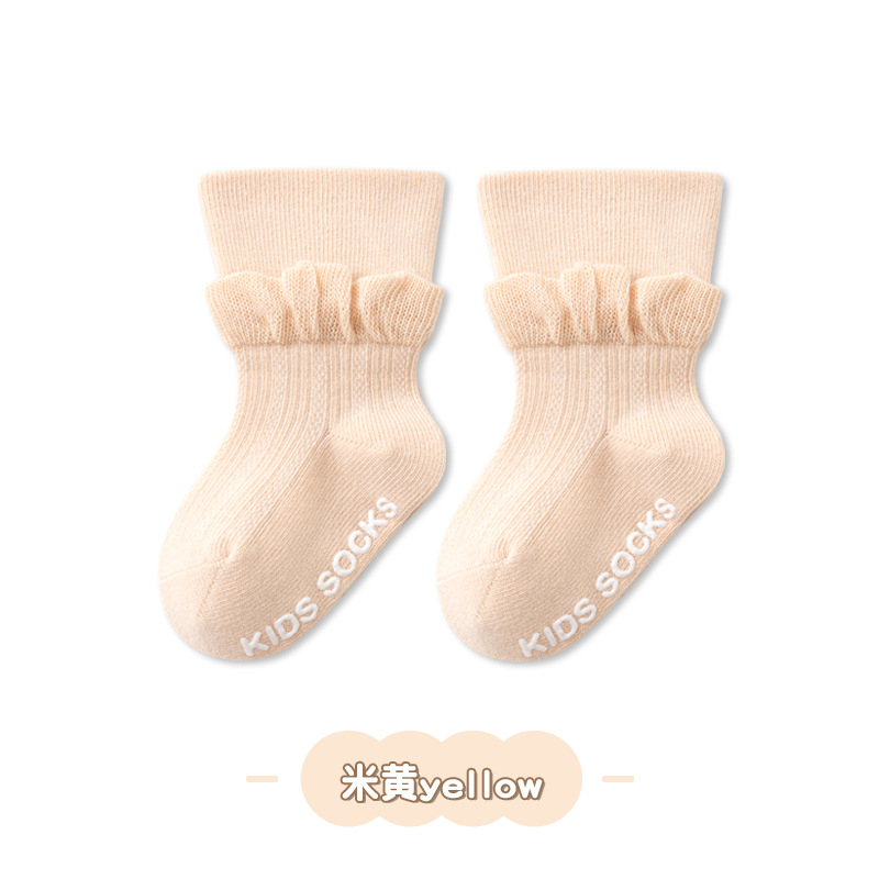 24 Spring and Summer New Infant Middle-Long Stockings Mesh Thin Loose Mouth Non-Slip Boneless Loose Mouth Not Tight Legs Princess Socks