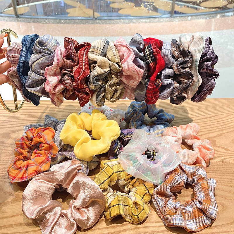 jk肥肠猪大肠发圈ins韩系头饰头绳2021年新款网红发绳皮筋女扎头