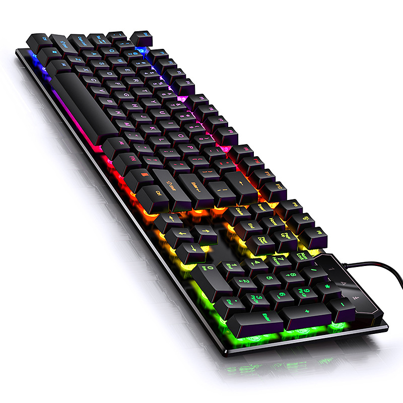 Mechanical feel gaming keyboard Wired backlit usb computer accessories Cross-border Amazon ebay wholesale Item Picture