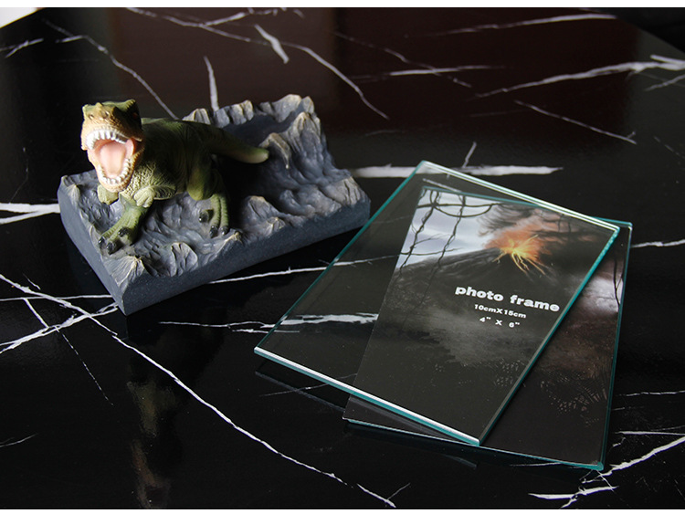 创意儿童恐龙相框摆台跨境爆款树脂工艺装饰品洗照片6寸像框批发
