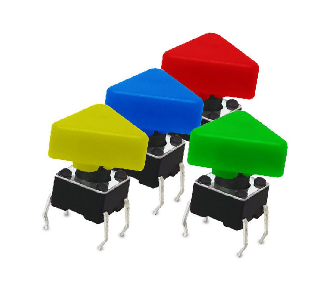 直供三角形复位轻触开关迷你型立式开关三角形复位轻触按钮开关