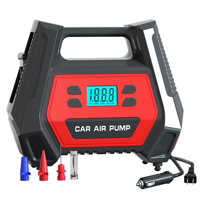 AC/DC for Home and Car Vehicle Air Pump Double Cylinder 12V Electric Tire Pump Portable Tire Car Air Pump