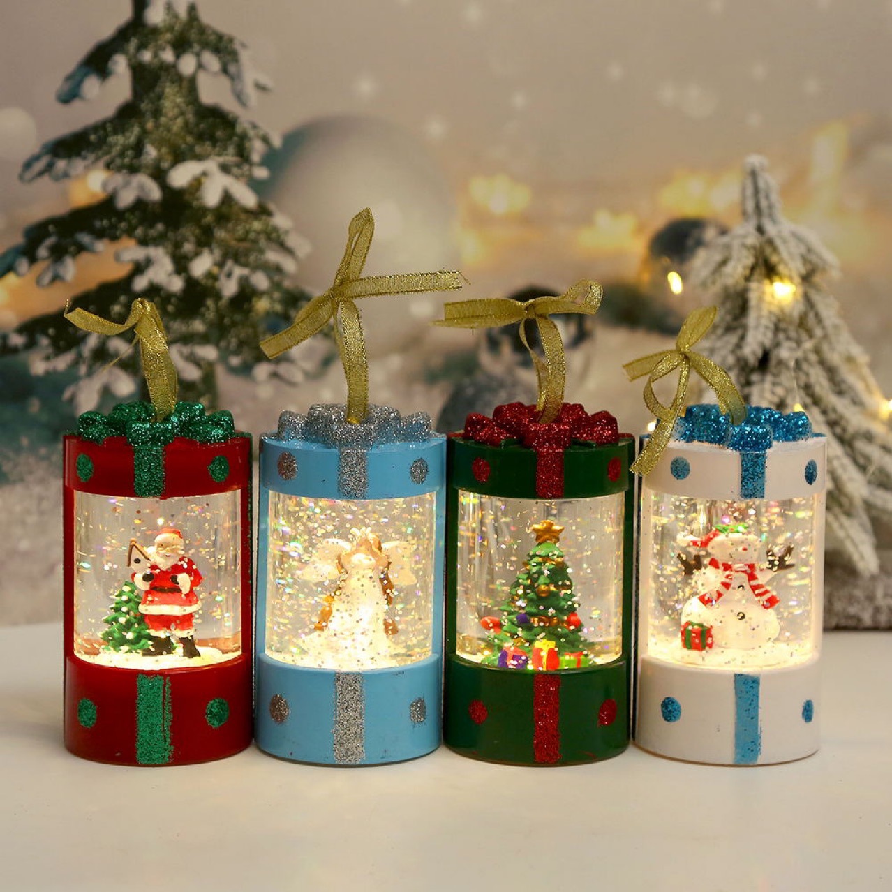 Christmas LED Light Sprinkle Gold Powder Water Injection Pack