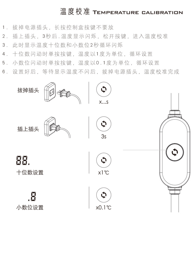 老鱼匠鱼缸加热棒低水位变频乌龟缸加热器恒温棒水族箱自动恒温器