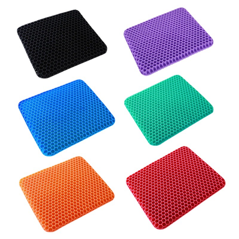 Spot Delivery Gel Cushion Egg Honeycomb Cushion Breathable Chair Cushion Summer Car Seat Cushion Double Square Ice Pad