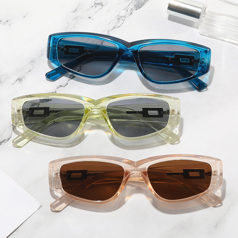  Small Square Box Sunglasses Candy-Colored Sunglasses Trendy Disco Sun Glasses Ins