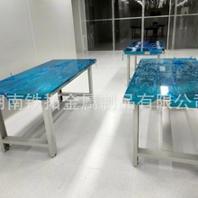 304不锈钢重型防静电工作台加厚面板钢制操作台钳工实验桌维修桌