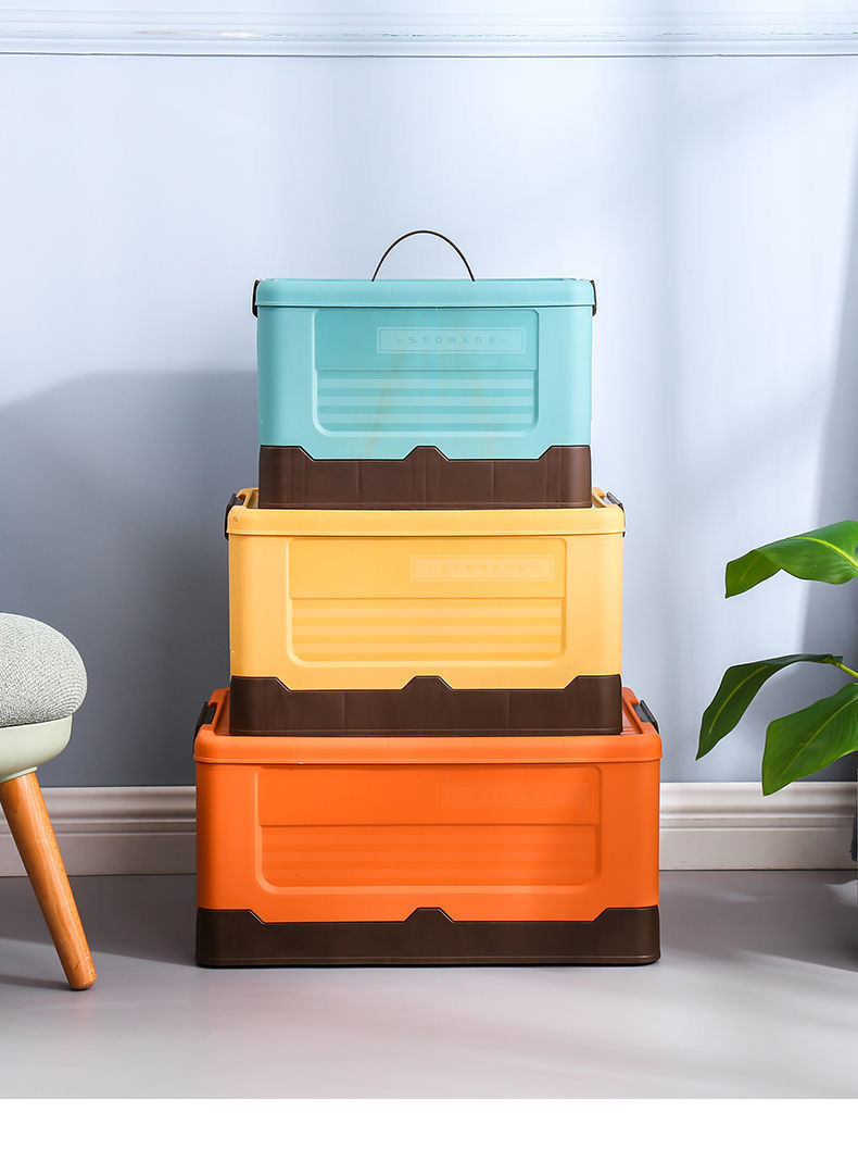 可折叠收纳箱学生宿舍装书籍放衣服收纳整理塑料多功能储物箱车载