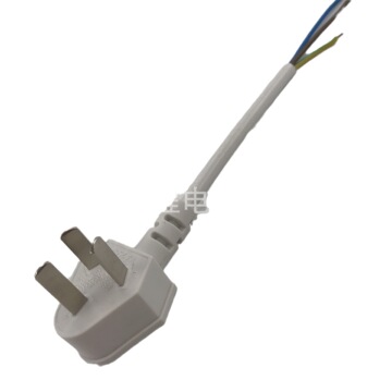 国标三插裸尾电源线 国标六角插头 国标蛇头扁插墙挂式国标插头