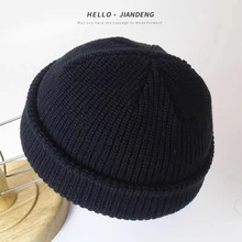 不会过时的纯色毛线帽~韩版百搭针织帽子男女秋冬季保暖瓜皮冷帽