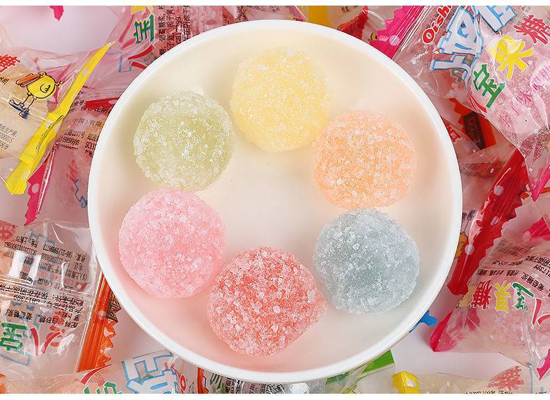 上好佳八宝糖水果硬糖薄荷糖混合口味500克散装八宝糖喜糖果零食