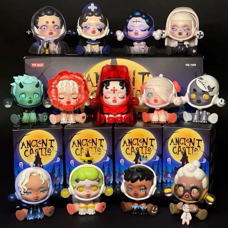 泡泡玛特密林古堡盲盒公仔血色玫瑰隐藏款手办女孩礼物玩具祖国版