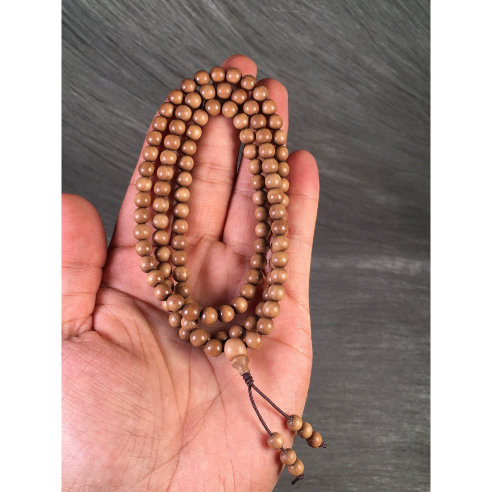 老山檀香手串108颗印度迈索尔老山檀佛珠天然檀香木项链念珠手链