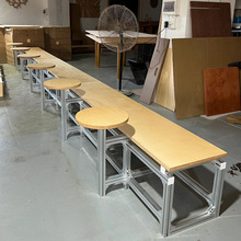 咖啡店桦木桌餐饮商用小桌子咖啡馆ins桌椅餐桌桌子中古方桌圆桌
