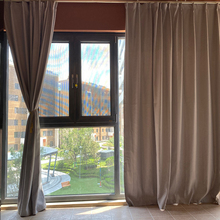 外贸窗帘全遮光窗帘成品卧室阳台客厅遮光布99%遮光率遮光帘金小