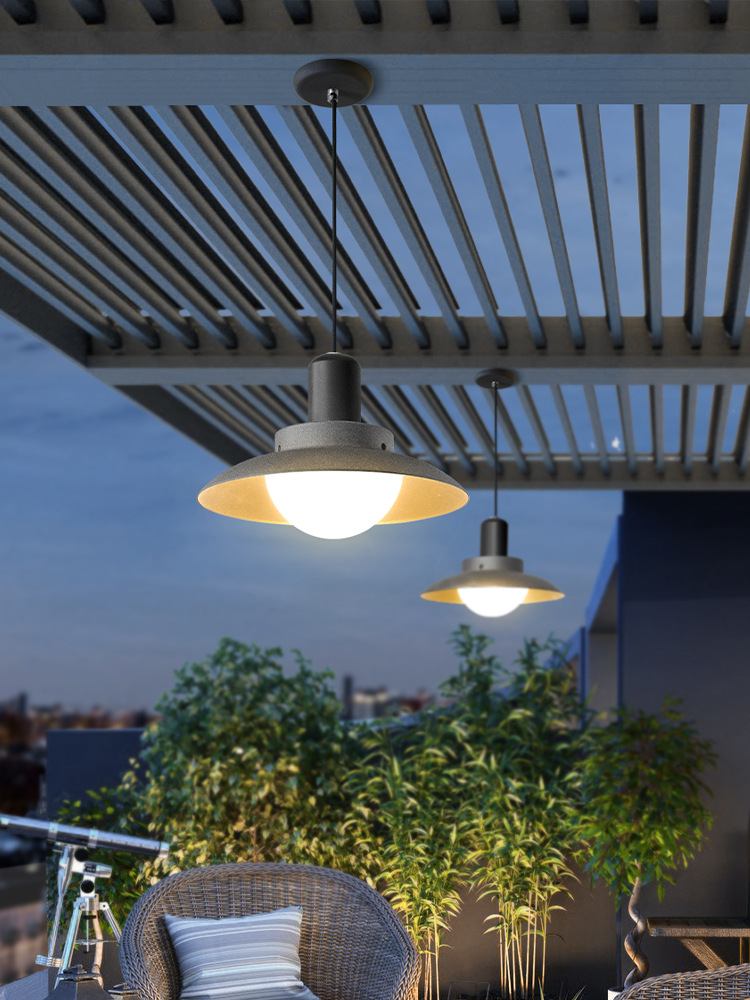 户外吊灯防水大门走廊庭院灯凉亭吊灯防雨花园小吊灯阳台餐桌吊灯